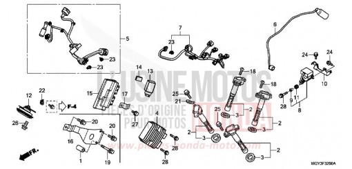 SUB HARNESS VFR800XD de 2013